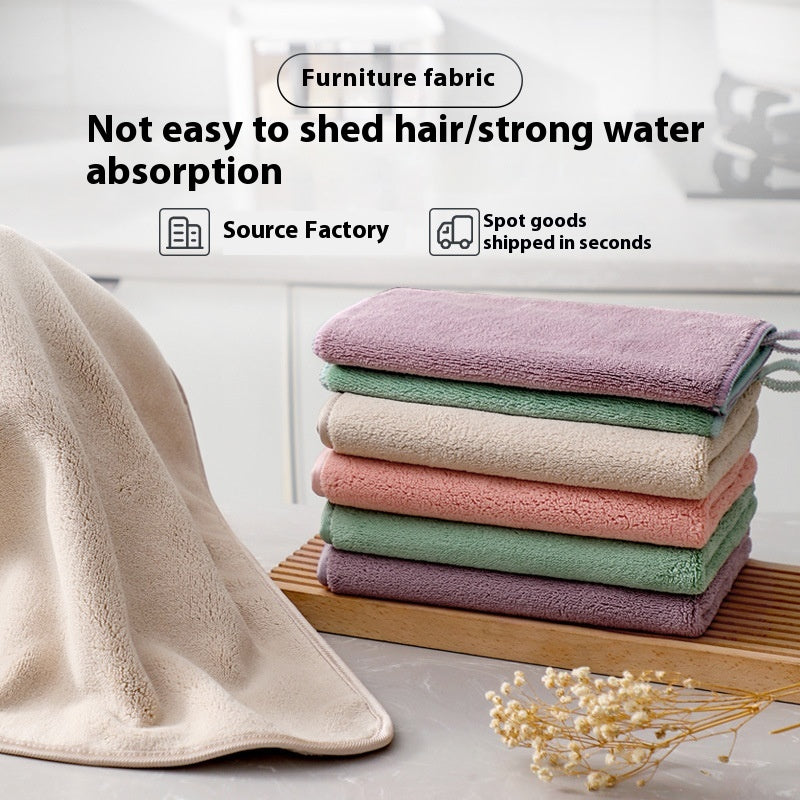 Multifunctional Thickened Absorbent Household Cleaning Cloth - Double Layer, 20x30cm