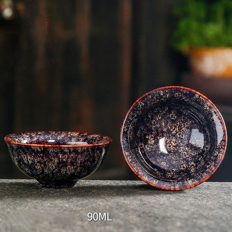 Ceramic Tea Cup Set - Minimalist Kiln Handmade Drinkware