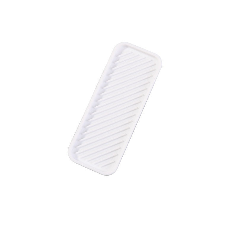 Silicone Water Draining Soap Rack Square Water Drain Stand Kitchen Bathroom