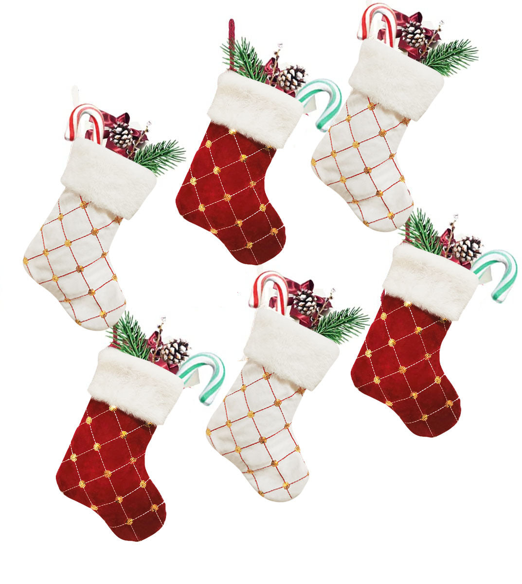 Children's Candy Gift Bag - Kids' Party Gift Wrap, 23x17cm, Red & White
