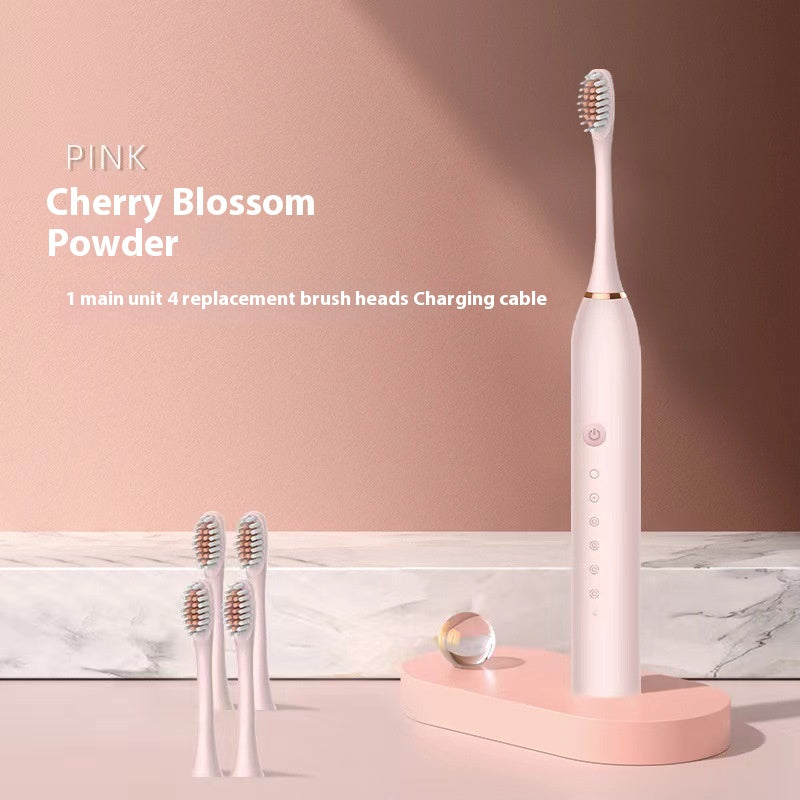 Rechargeable Electric Toothbrush Set with Soft Bristles Waterproof Portable Oral Care