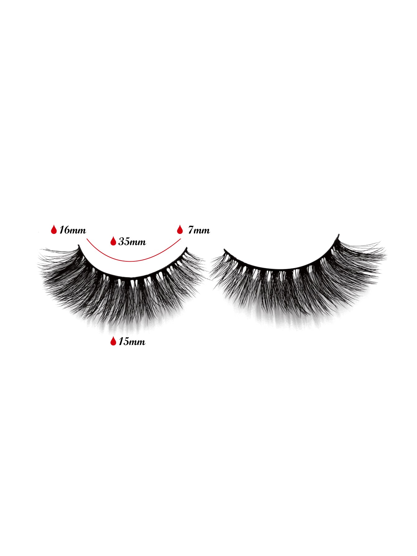3D Faux Mink False Eyelashes - Voluminous Cluster Style, 5 Pairs