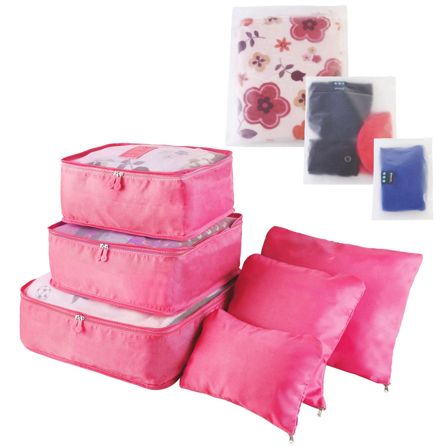9Pcs Per Set Clothes Storage Bags Water-Resistant Travel Luggage