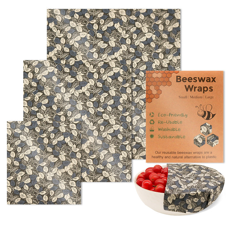 Beeswax Food Wraps Reusable Preservative Cloths Eco-Friendly Food Storage