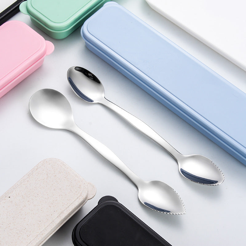 Stainless Steel Double-Headed Mud Scraper for Kitchen and Home Cleaning