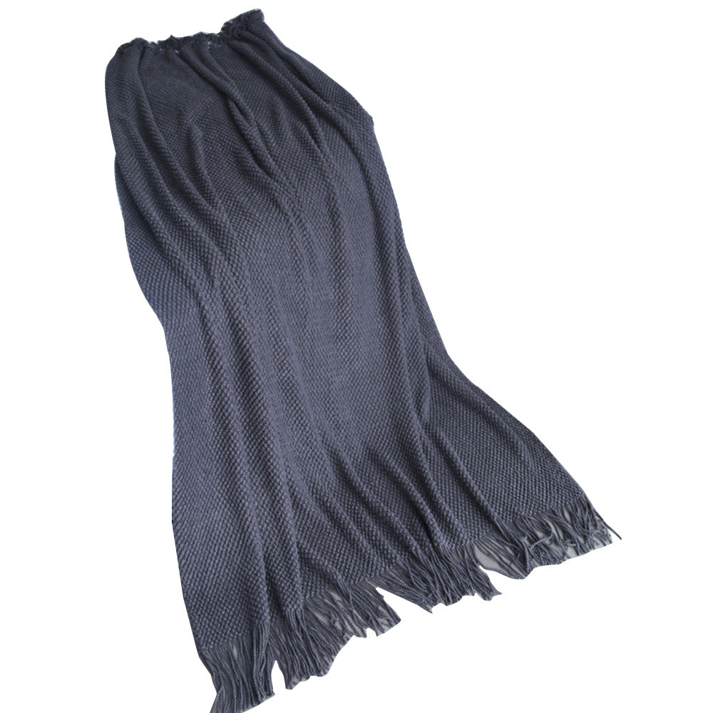 Sofa Cover Air Conditioning Blanket Morandi Blue 125x170 Fabric