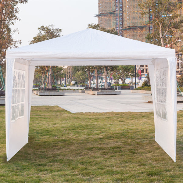 3-Sided Waterproof Event Tent - White, 3x3m