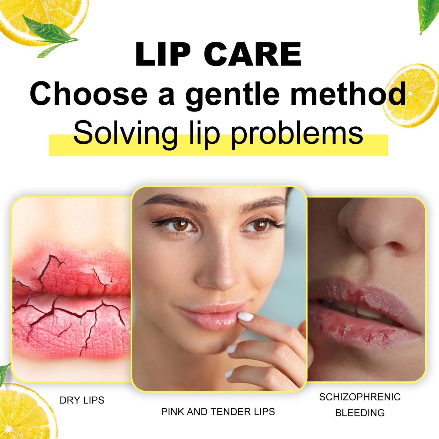Exfoliating Lip Scrub with Lemon Extract & Almond Oil - 10g