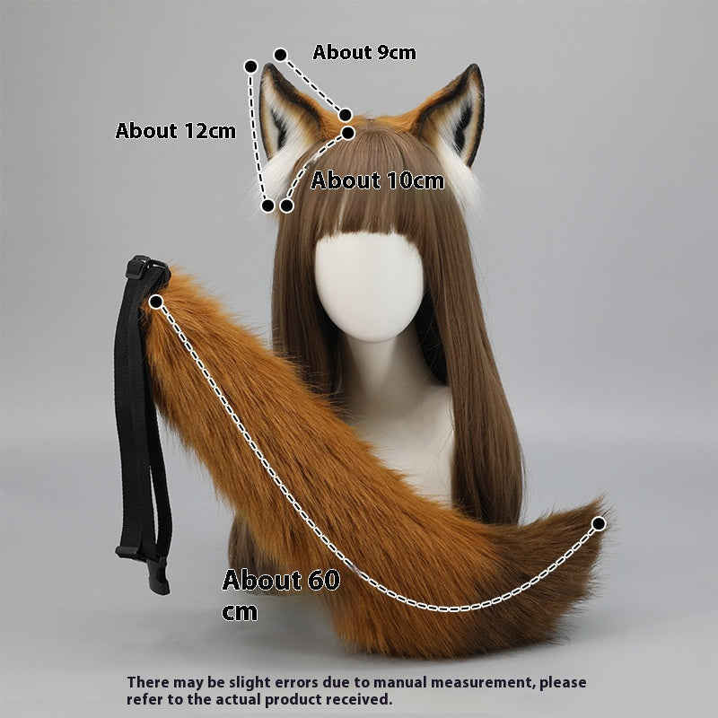 Simulation Animal Ears Plush Headband Hair Accessories for Cosplay and Parties