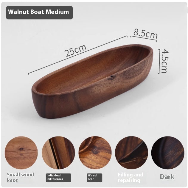 Solid Wood Fruit Bowl for Kitchen Storage - House & Garden