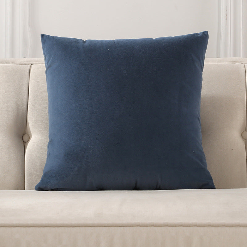Large Lumbar Cushion Cover for Sofa Bed Office Chair - Frosted Velvet