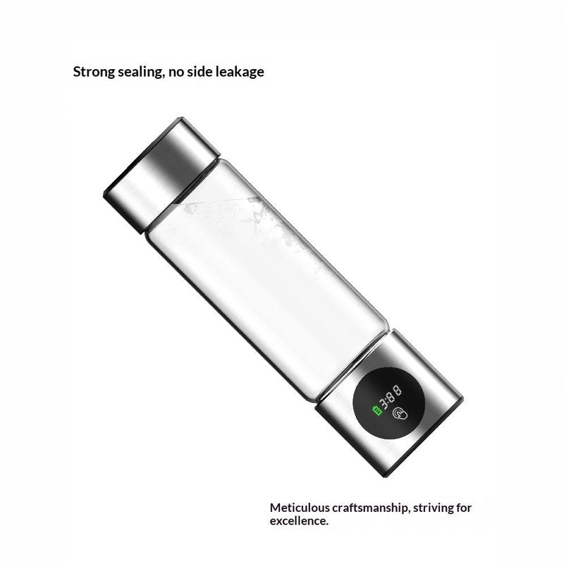 Hydrogen Water Bottle 460ml with LED DisplPEM Electrolysis Technology - High-Concentration Hydrogen Rich Water Maker