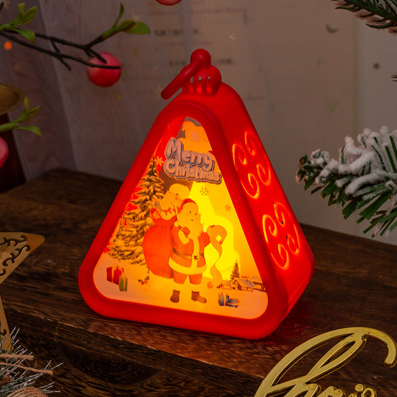 Retro Electric Candle Lamp Christmas Decorations Luminous Ornaments