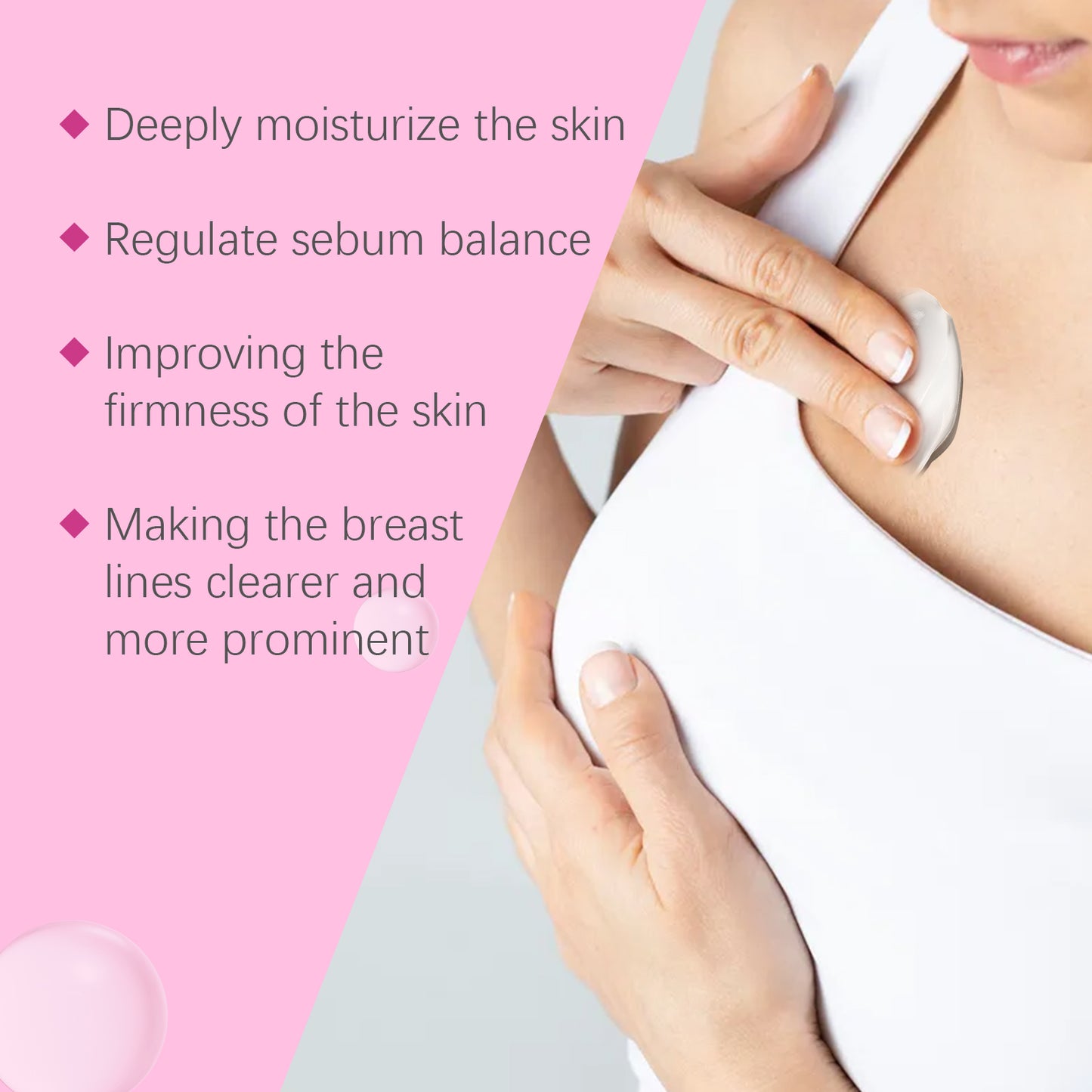 Breast Firming & Lifting Cream with Hyaluronic Acid - Moisturizing Body Care