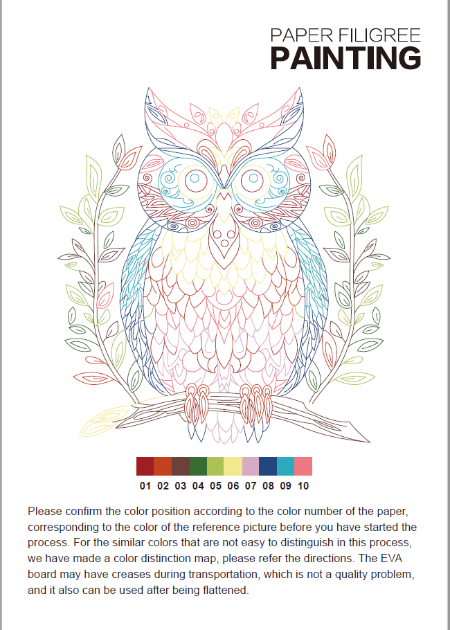 Handmade Quilted Paper Art Kit for Creative Painting & Decoration