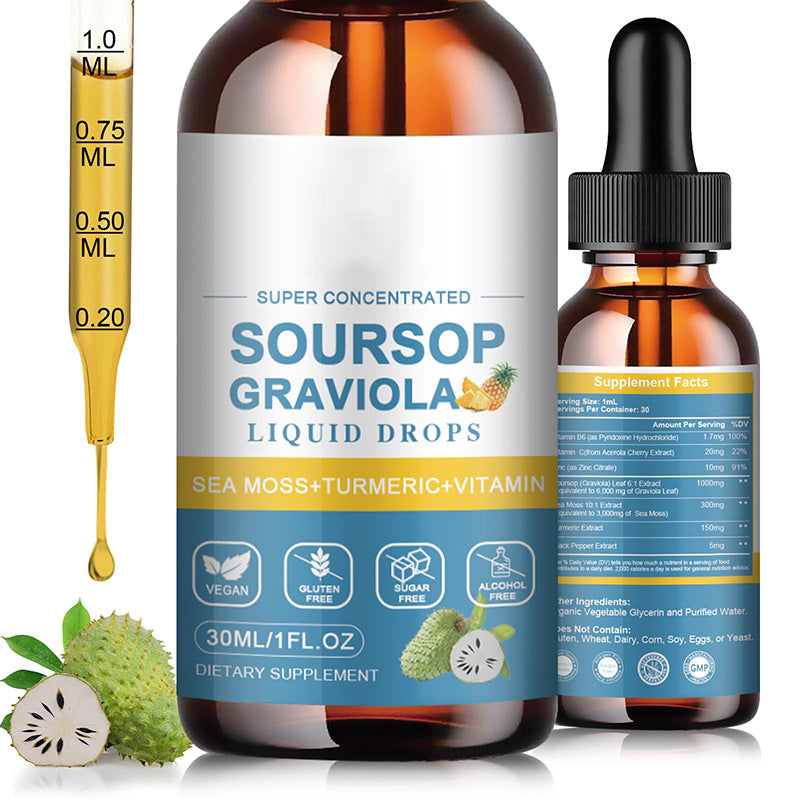 Sweet Fruit Annona Leaf Drops - 30ml & 60ml