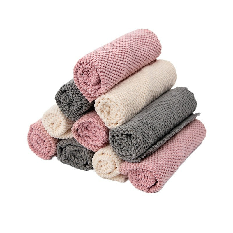 Microfiber Household Cleaning Cloths 30x30cm Multi-Purpose Rags 5 Pack