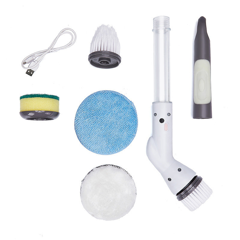 Wireless Electric Bathroom Cleaning Brush - Multi-Functional Household Scrubber