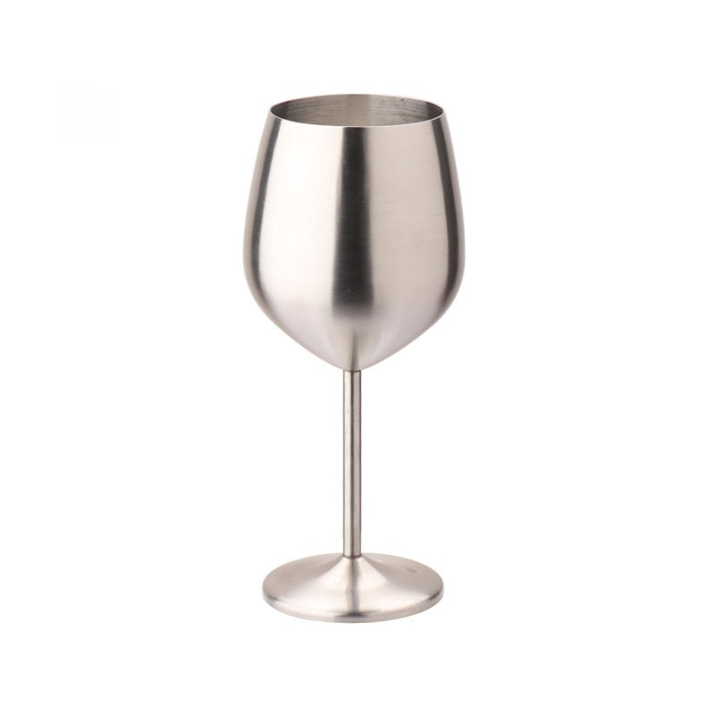 500ml High-Leg Drop-Resistant Copper Plated Wine Glass - European Style