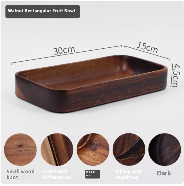 Solid Wood Fruit Bowl for Kitchen Storage - House & Garden