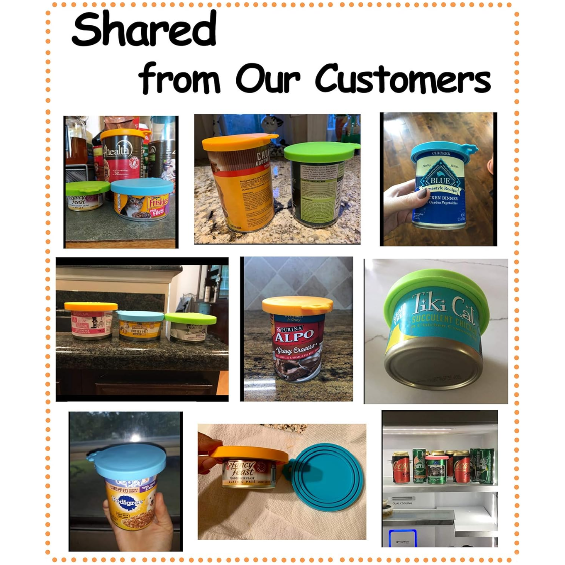 Silicone Pet Food Can Cover - Universal Can Lid for Dog and Cat Food