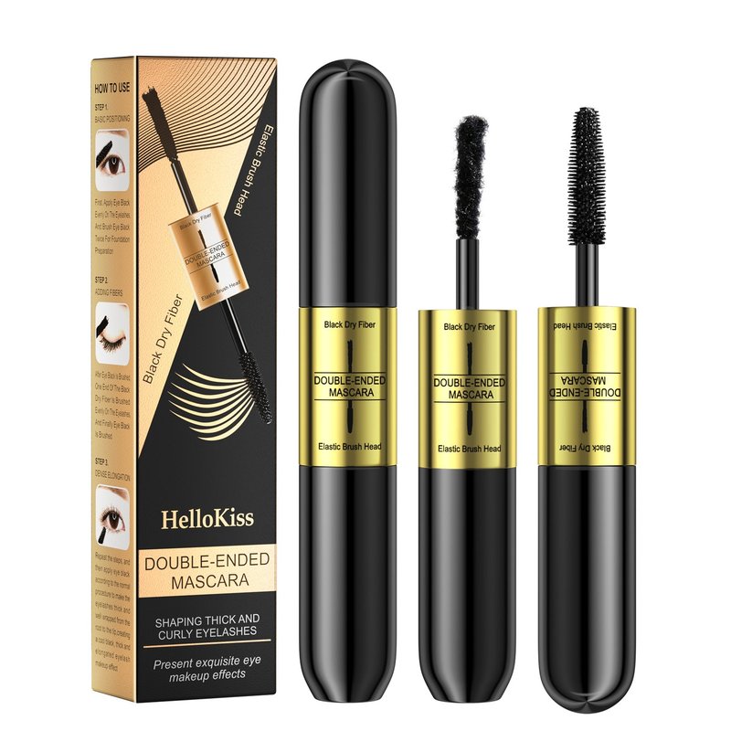Waterproof Two-in-One Fiber Grafting Mascara - Thick & Curling, 2.5g