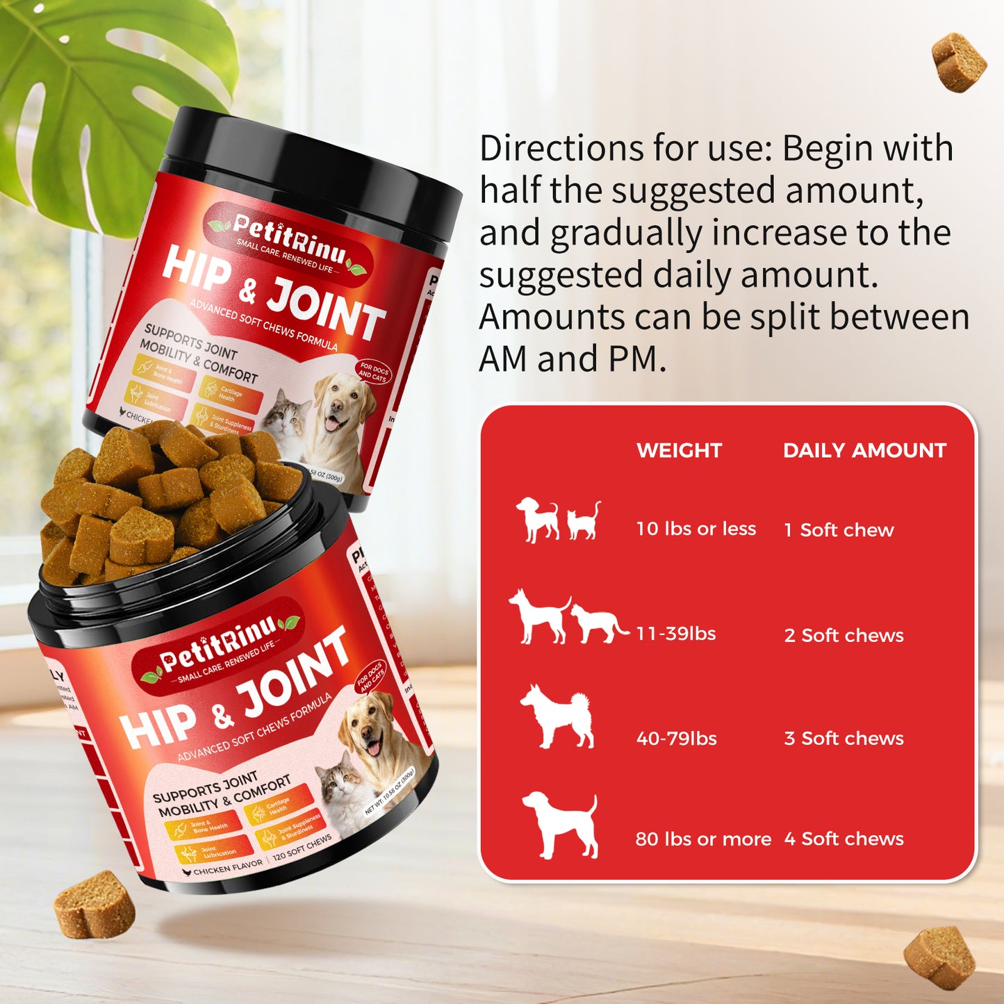 Joint Supplement for Dogs & Cats - Pet Vitamins and Support