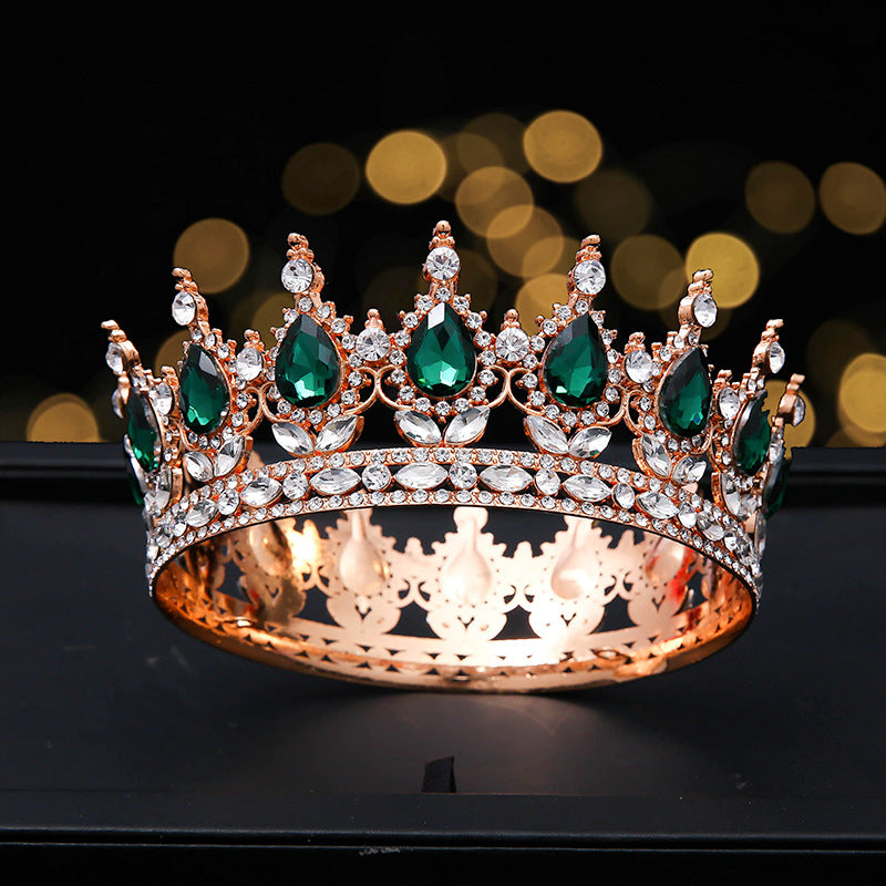 Crystal Crown Headband - Red & Multicolor