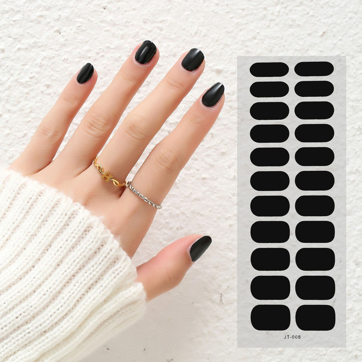 Semi-Curing Nail Art Stickers with Phototherapy Gel for Nail Art Kits