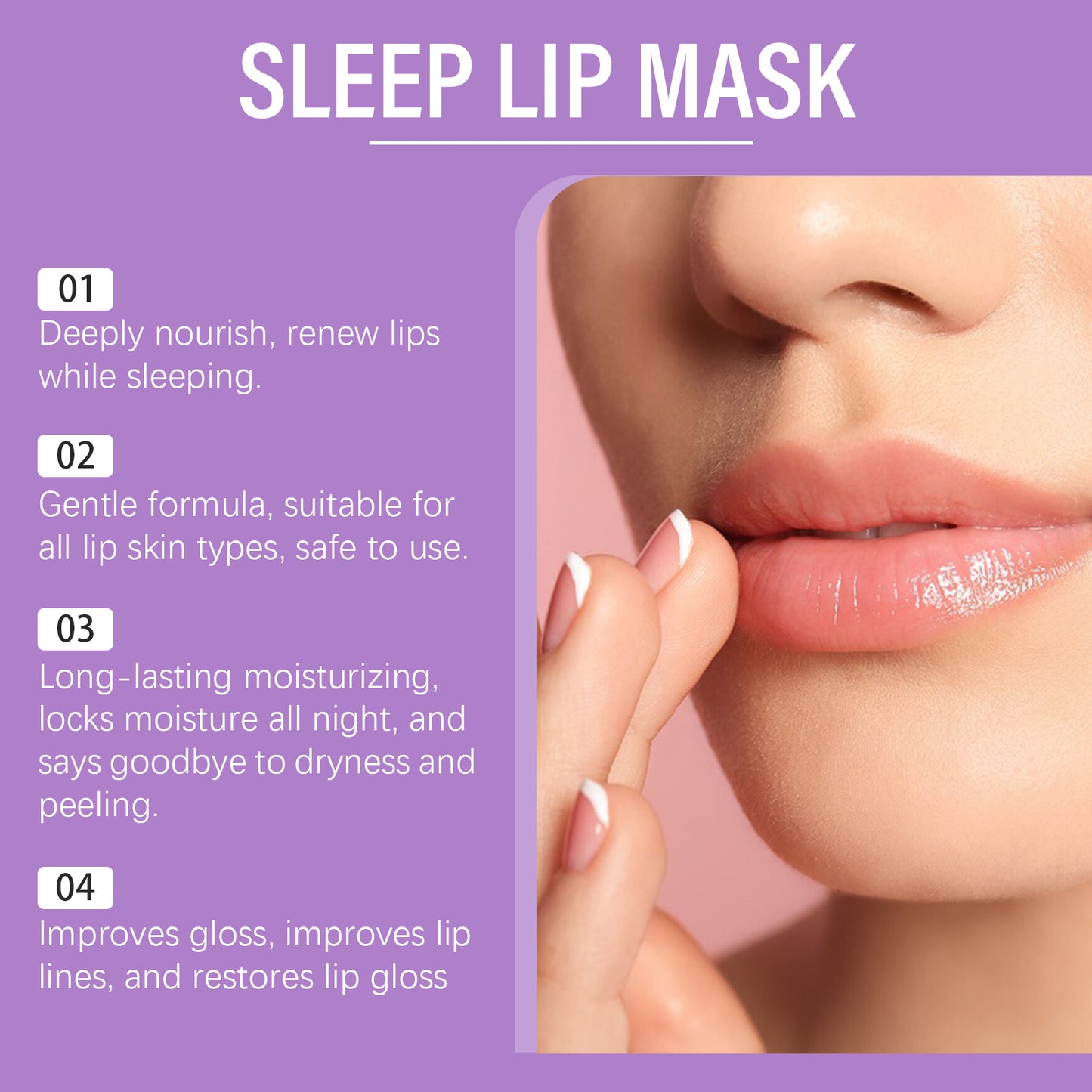 Grape Sleeping Lip Mask - Deep Nourishing & Moisturizing Lip Care Treatment