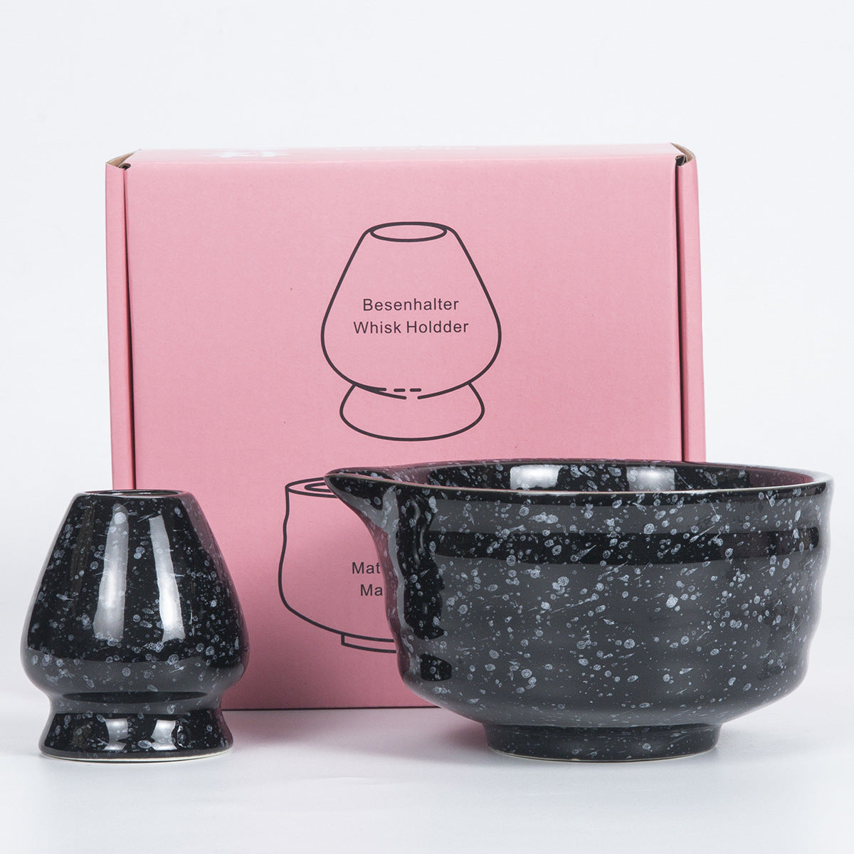 Japanese Matcha Ceramic Bowl - Traditional Tea Drinking Bowl for Kitchen