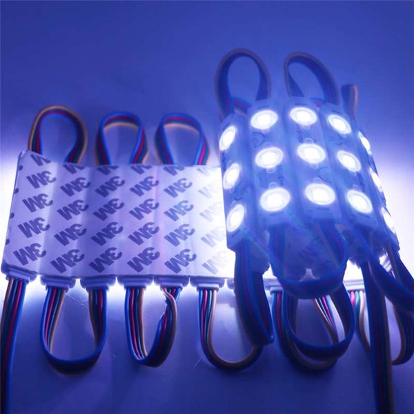 LED Spotlights with 3 Lights and 20 Modules, Outdoor Waterproof Signage Lighting