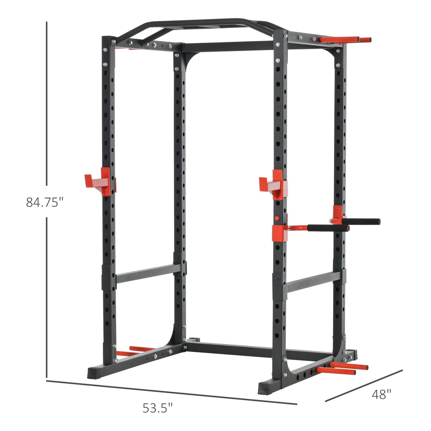 Power Tower Pull Up Bar & Squat Rack - Adjustable Home Gym Equipment