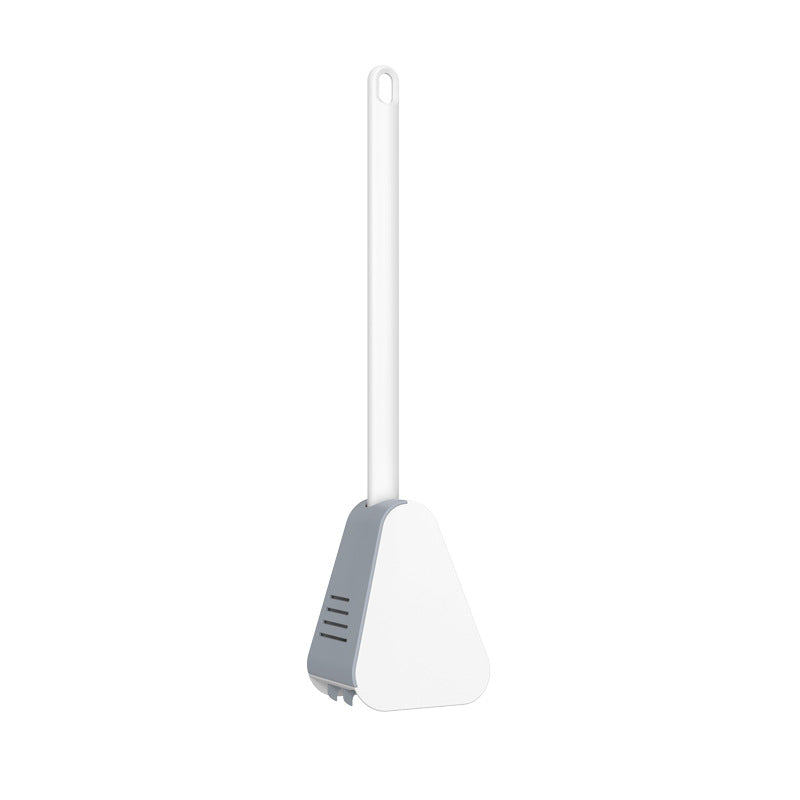 Long Handle Plastic Toilet Brush with No Dead Ends - Easy Cleaning & Hanging Option