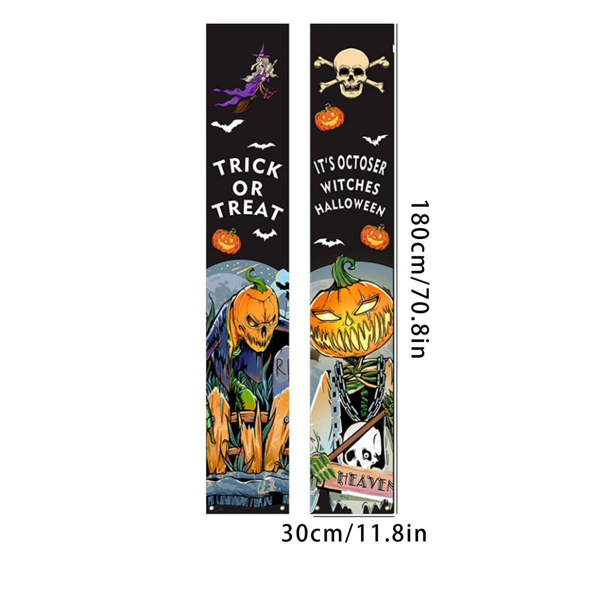 Halloween Curtain Hanging Banner Party Decoration - Festive Home Decor