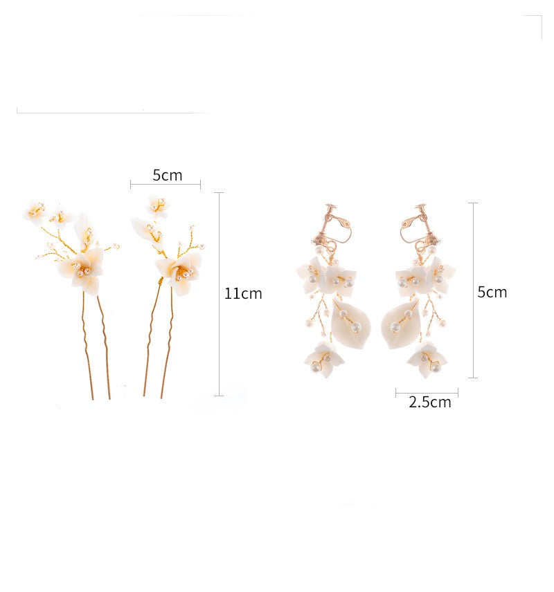 Flower Rhinestone Hair Comb for Weddings