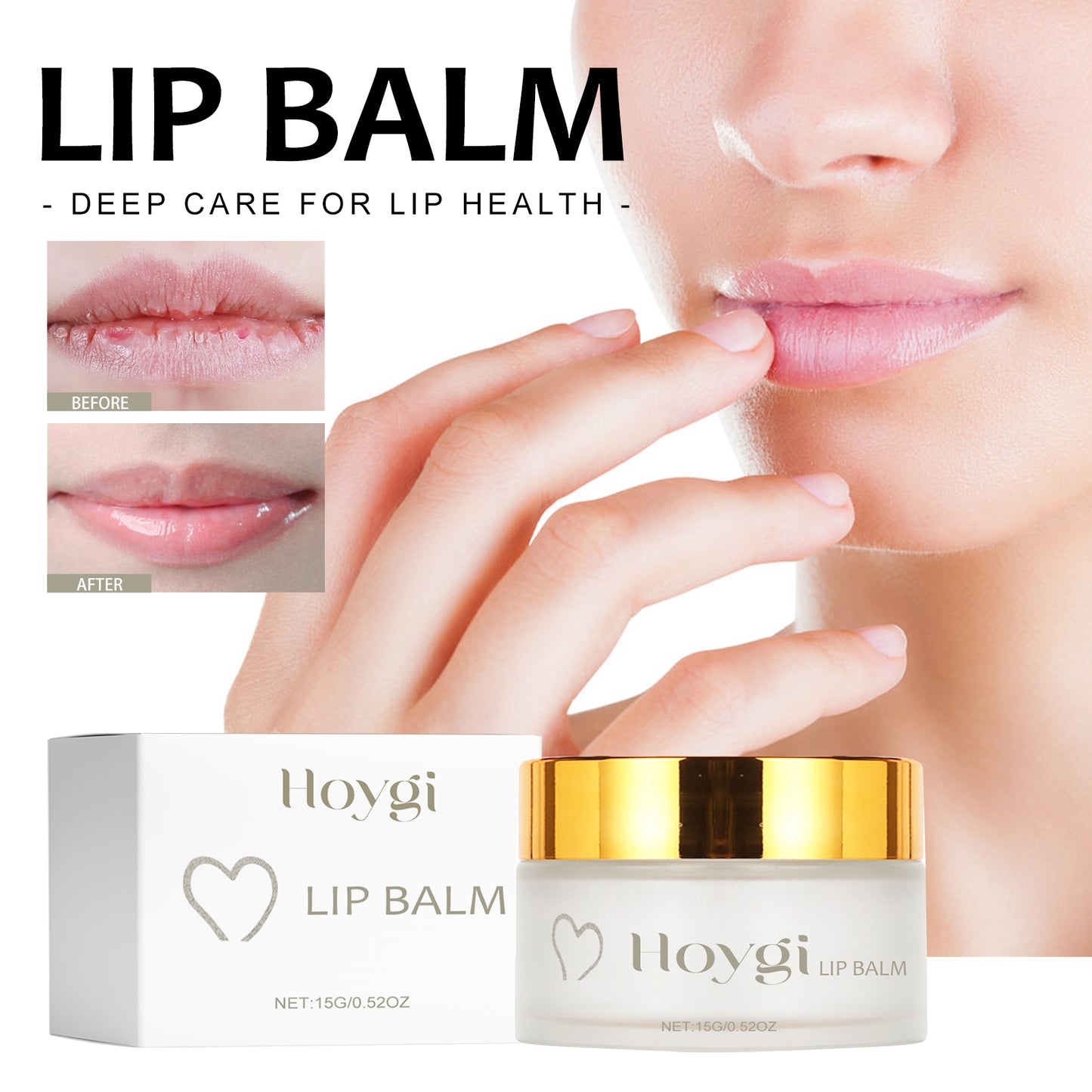 Hydrating Lip Balm Treatment - Moisturizing Repair for Dry & Cracked Lips