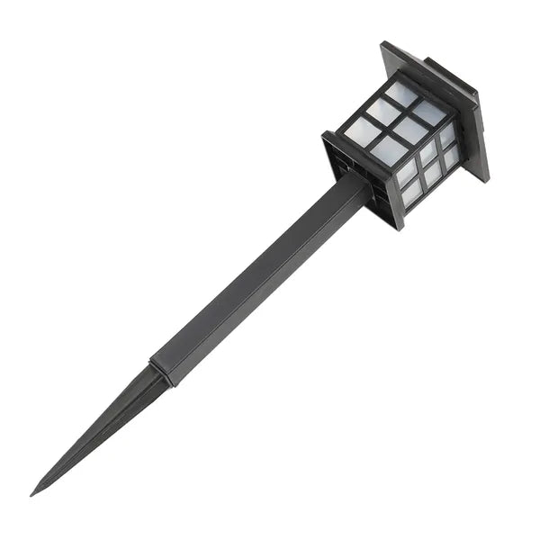 8-Pack White LED Solar Lanterns for Garden Pathway Lighting