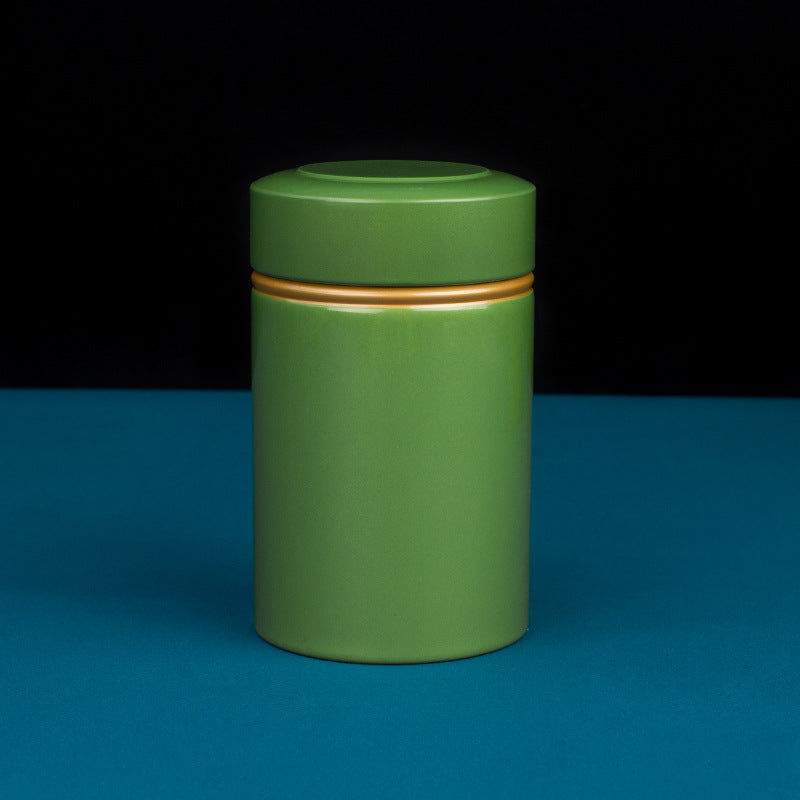 Portable Metal Tea Tin Can 50g Sealed Packaging Box for Tea & Food Storage