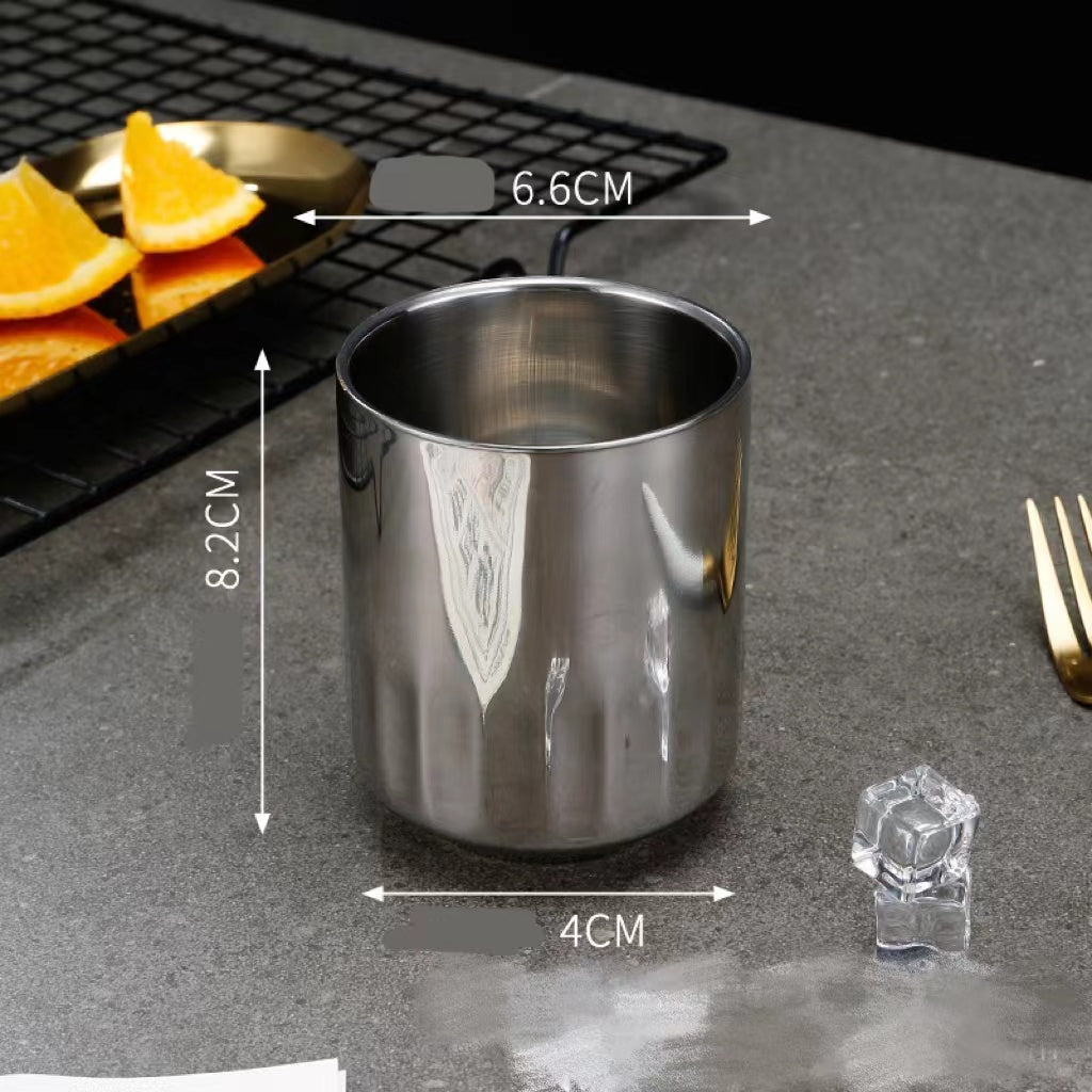 Stainless Steel Children's Water Cup with Double Layer Insulation - Multiple Colors