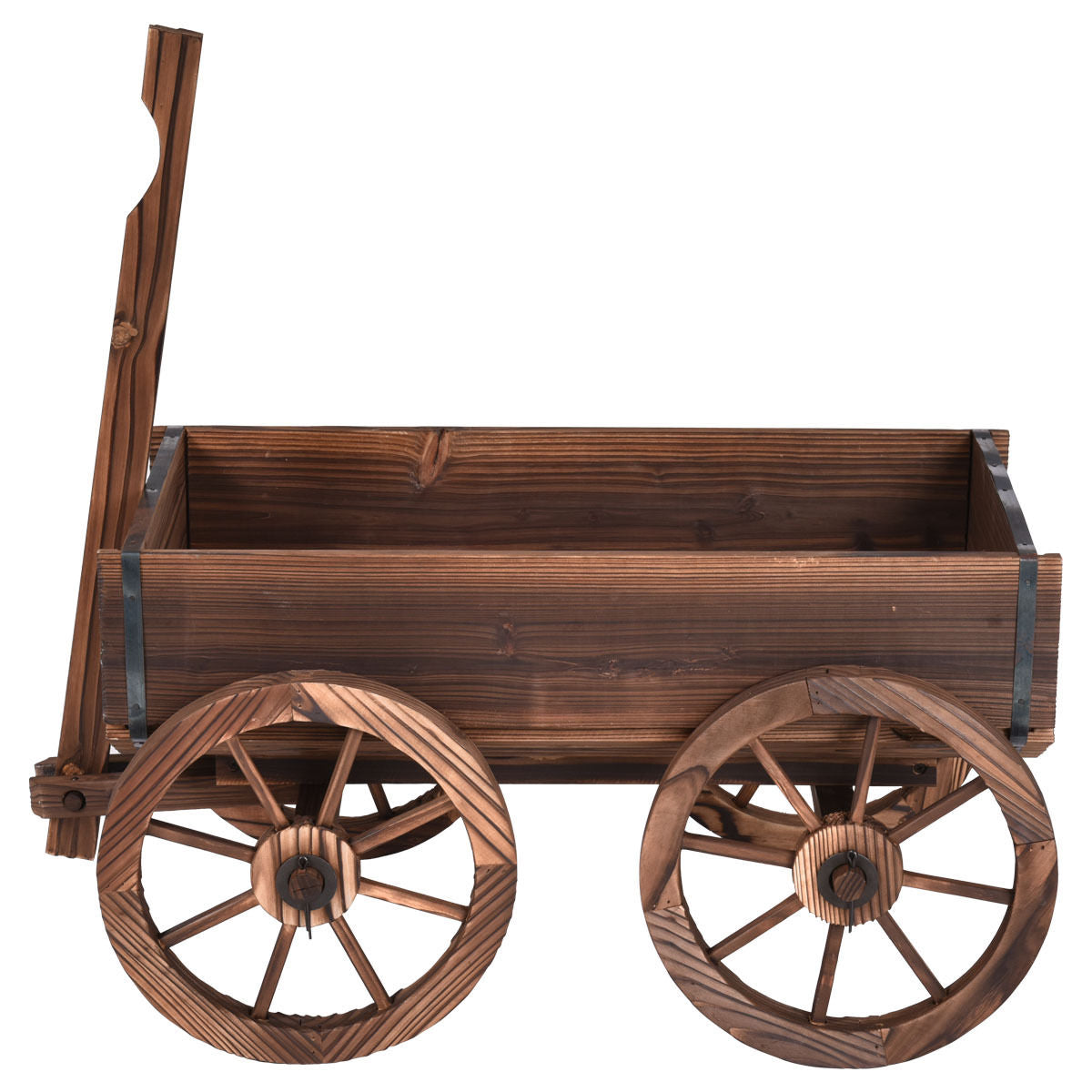 Wooden Planter Pot Stand with Wheels for Easy Mobility