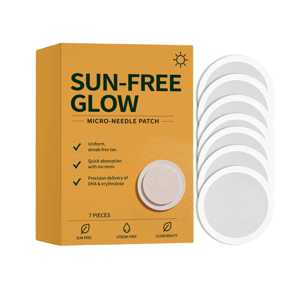 7-Pack Face Skin Care Patches for Brightening & Moisturizing