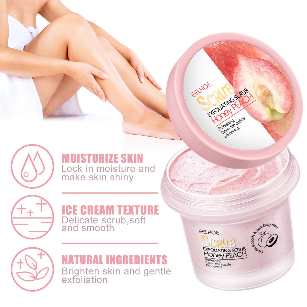 Body Scrub Exfoliant for Keratosis Pilaris & Soft Skin – 100g