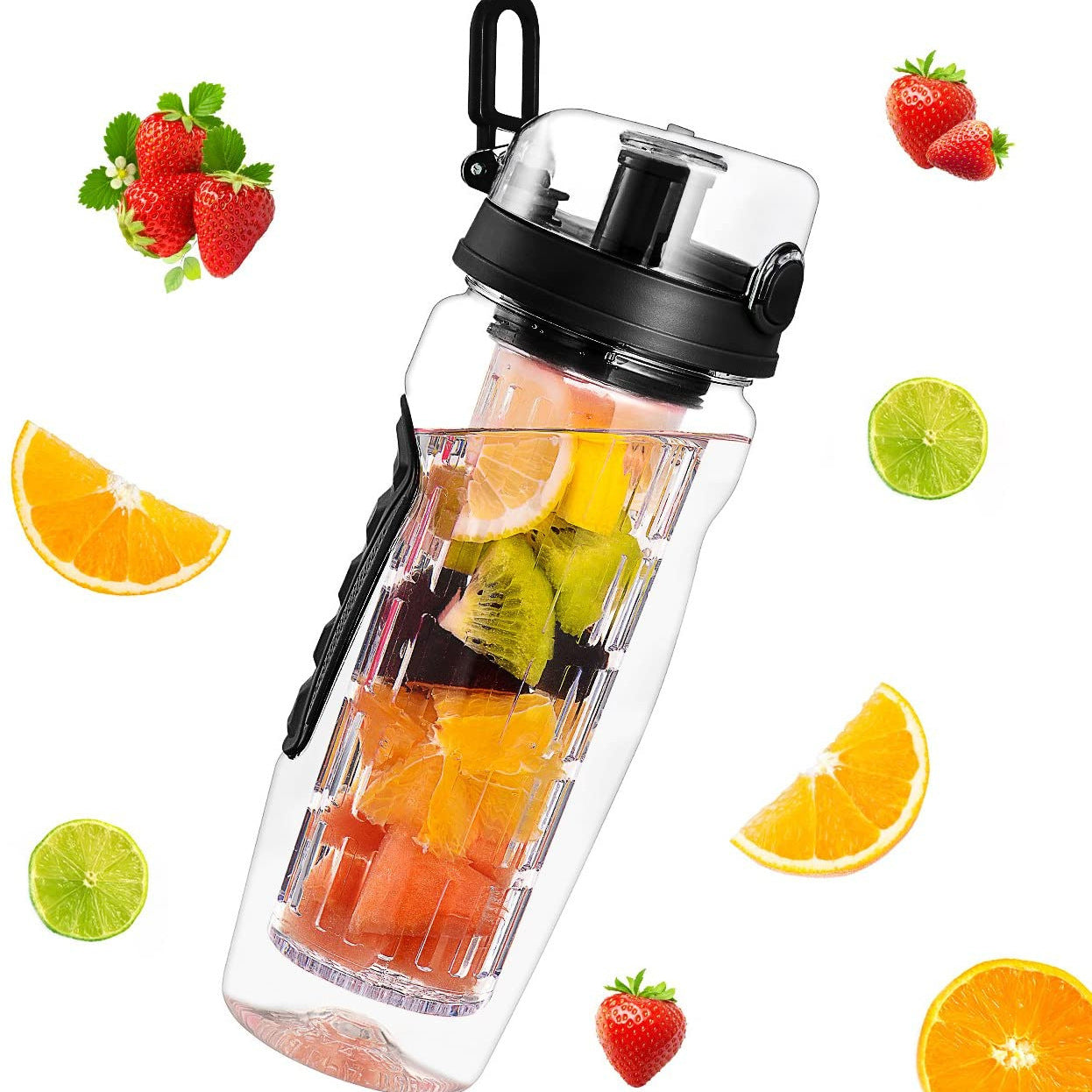 32oz Fruit Infuser Water Bottle - BPA Free, Leakproof Design