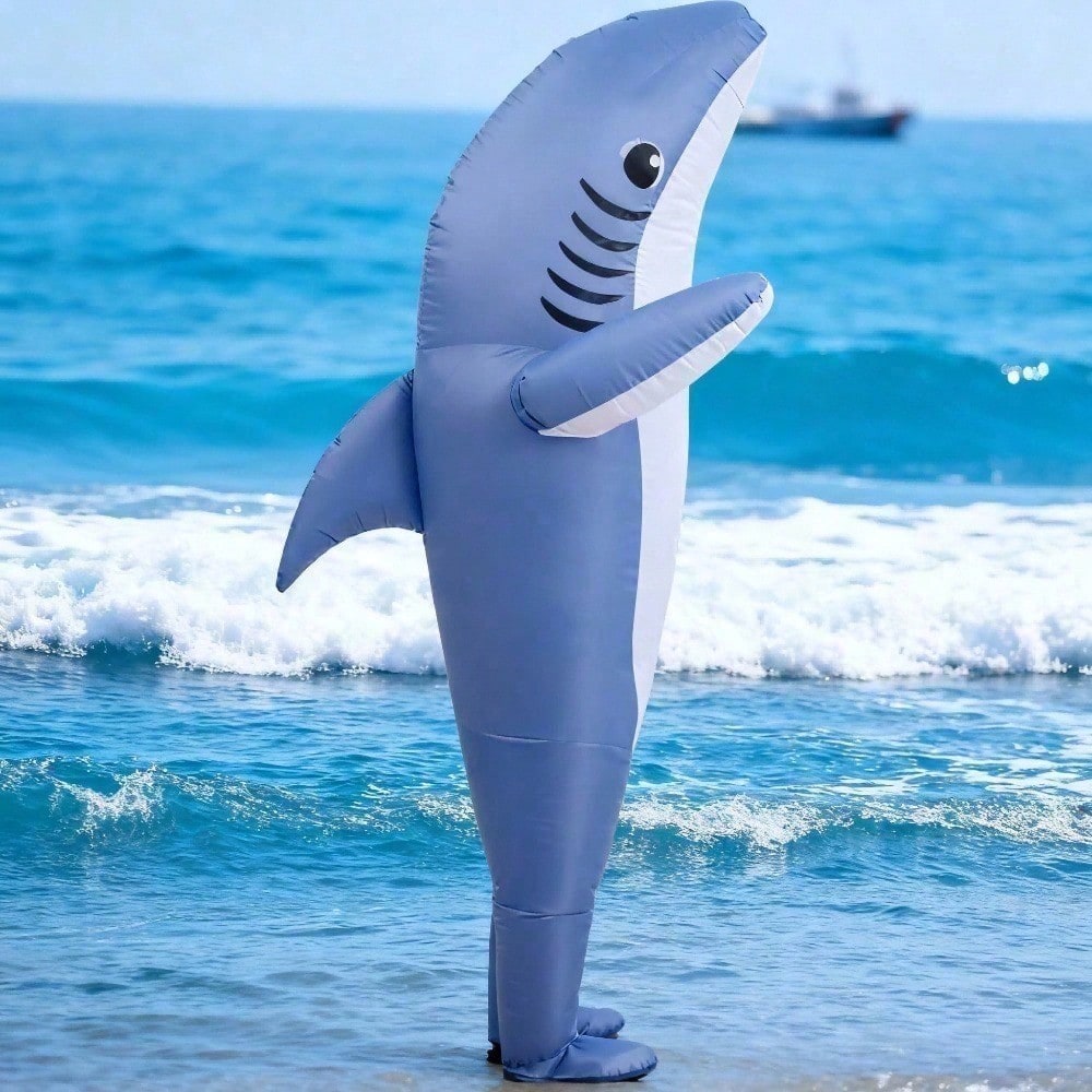 Shark Inflatable Costume for Adults - Funny Party Outfit