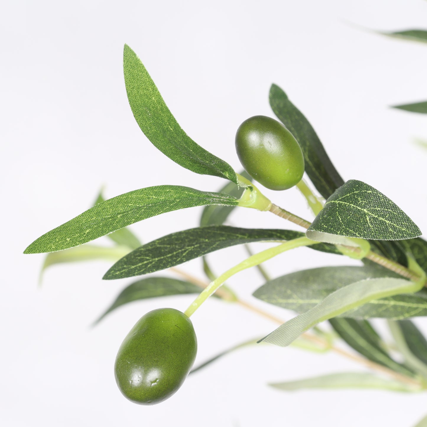 6FT Artificial Olive Tree in Black Pot - Green Leaves