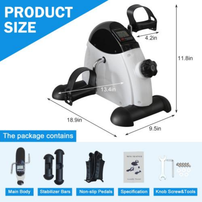 Mini Exercise Bike for Home Rehabilitation - 120 Kg Capacity