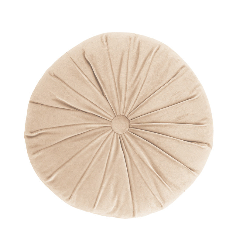 Nordic Handmade Solid Color Round Pumpkin Pillow Modern Cushion 40x40cm