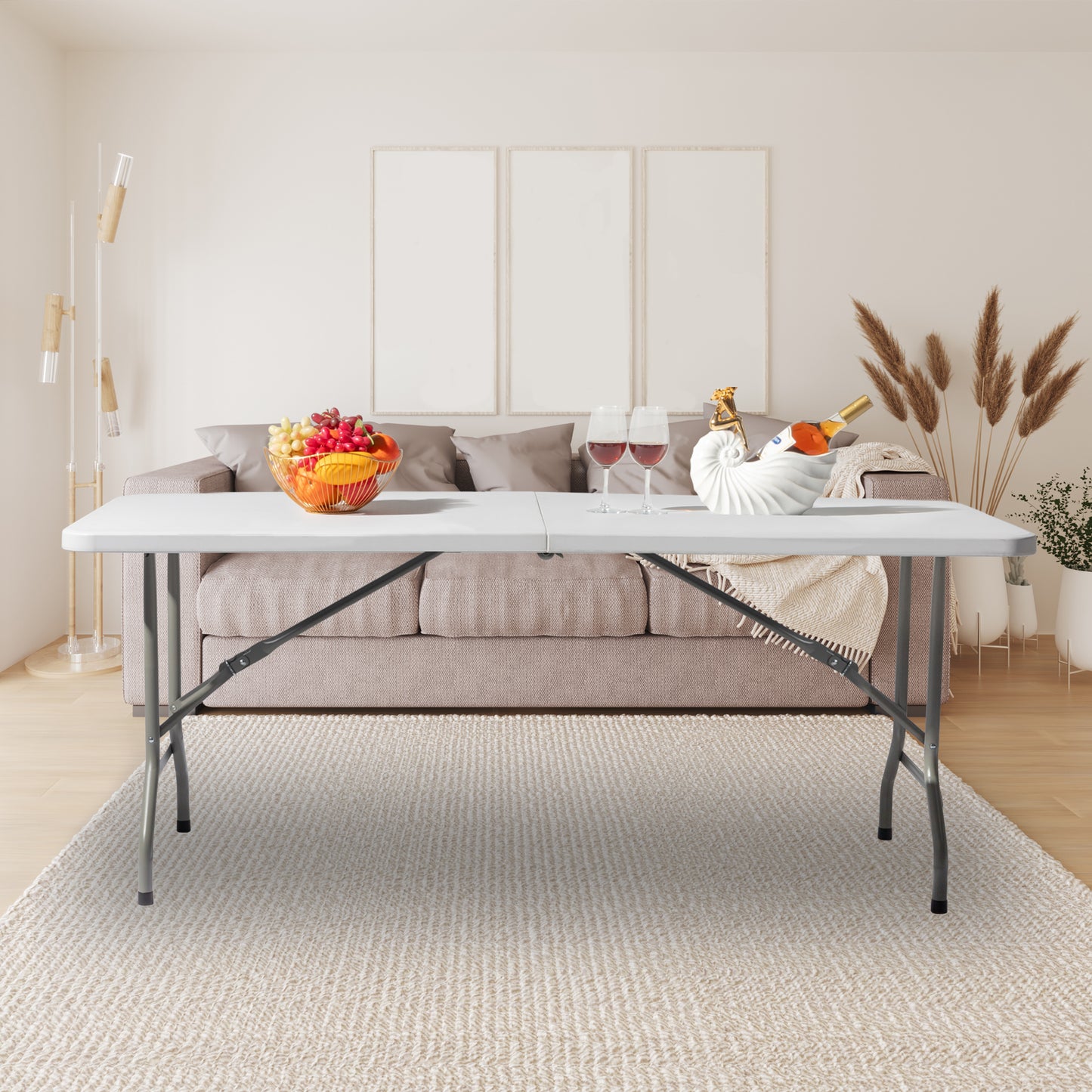 Portable Folding Rectangular Table - Outdoor & Indoor Use