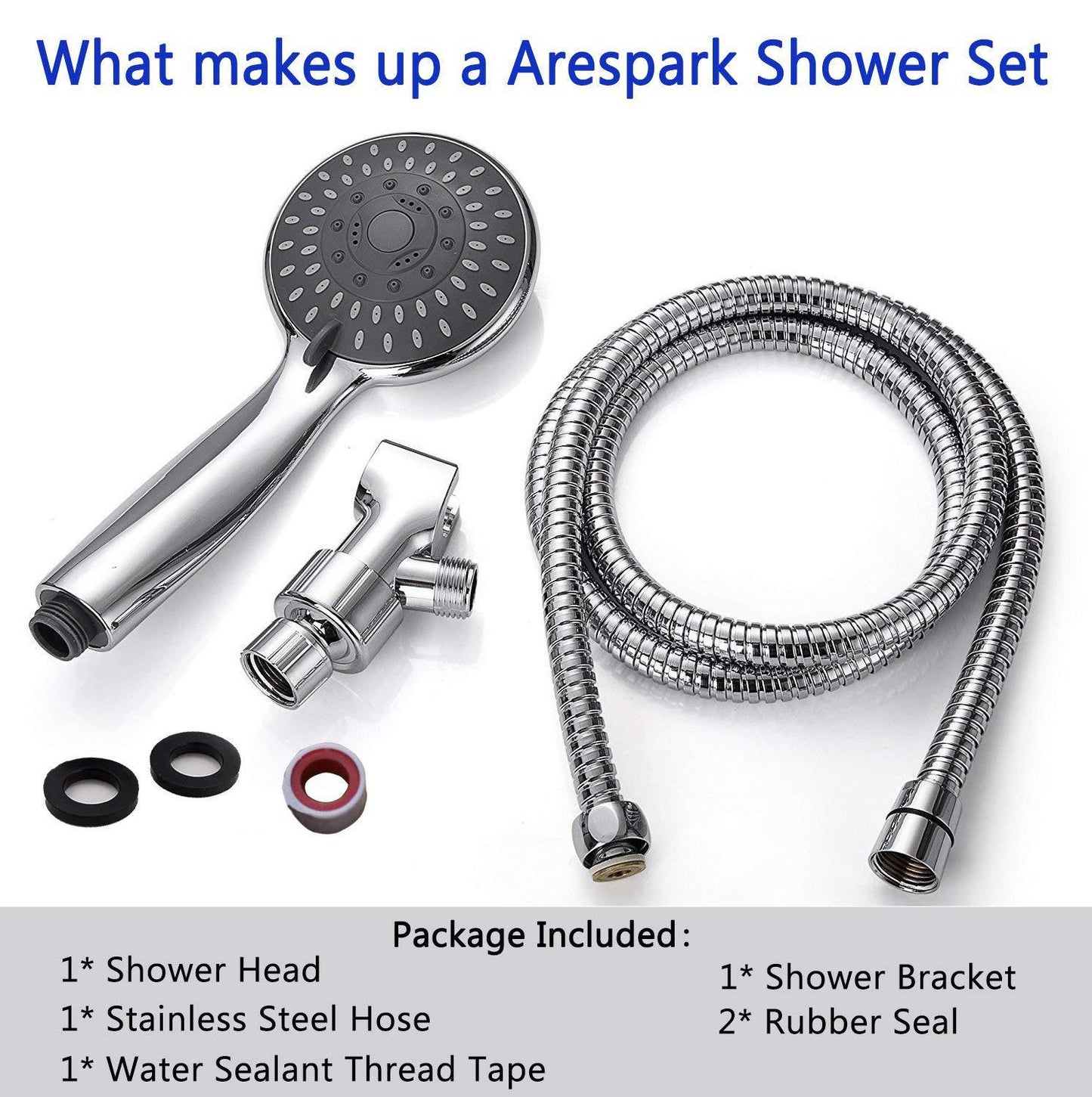 American 5-Function Handheld Shower Head with Hose & Bracket